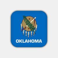 Oklahoma stat flagga. vektor illustration.