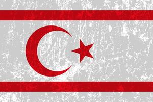 turkiska republiken norra Cyperns flagga, officiella färger och proportioner. vektor illustration.