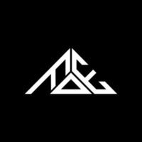 Feind Brief Logo kreatives Design mit Vektorgrafik, Feind einfaches und modernes Logo in Dreiecksform. vektor