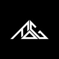 dimma brev logotyp kreativ design med vektor grafisk, dimma enkel och modern logotyp i triangel form.