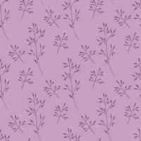 Nahtloses Muster mit violetten Zweigen. Vektorbild. vektor