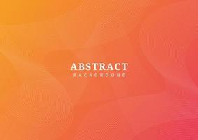 abstrakt våglinjemönster på orange lutning vektor