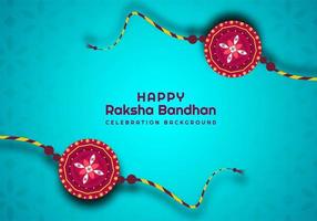 blaues Raksha Bandhan indisches Festivaldesign vektor