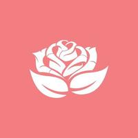 Schönheit Rose Natur einfaches Logo vektor