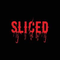 Slice-Horror-Thriller-Logo-Design vektor