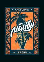 Surf Sport Malibu Poster