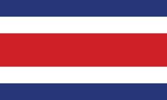 de nationell flagga av costa rica vektor illustration. civil och stat flagga av costa rica med officiell Färg