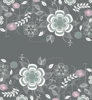 Vintage-Hintergrund mit elegantem Retro-Blumenmuster vektor