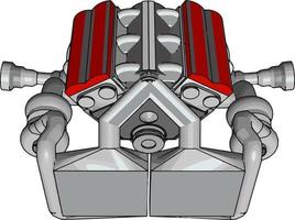 Mechanikerteil, Illustration, Vektor auf weißem Hintergrund.