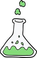 Cartoon-Doodle-Chemikalien in der Flasche vektor