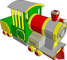 lokomotiv, illustration, vektor på vit bakgrund.