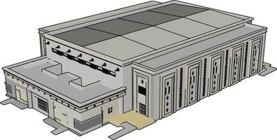 stor handla Centrum, illustration, vektor på vit bakgrund.