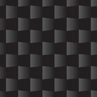svart sömlös 3d fyrkantig mönster vektor