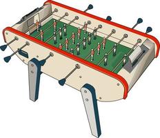 tabell fotboll leksak, illustration, vektor på vit bakgrund.