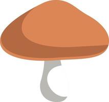 brun svamp, illustration, vektor på vit bakgrund