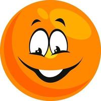 glückliches Emoji, Illustration, Vektor auf weißem Hintergrund