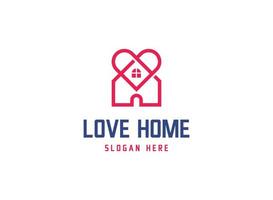 Liebes-Home-Logo vektor