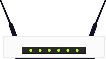wiFi router, illustration, vektor på en vit bakgrund.