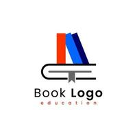 bok utbildning logotyp design vektor mall