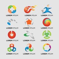 Firmenlogo-Design-Ideen-Set vektor