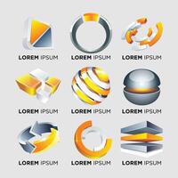 Firmenlogo-Design-Ideen-Set vektor