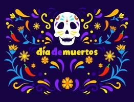 dia de los muertos Hintergrund vektor