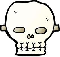 tecknad serie läskigt skalle mask vektor