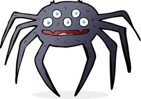 Cartoon-Halloween-Spinne vektor