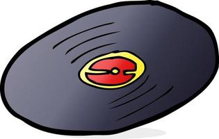 Cartoon-Vinyl-Schallplatte vektor