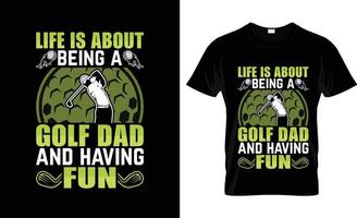 golf t-shirt design, golf t-shirt slogan och kläder design, golf typografi, golf vektor, golf illustration vektor