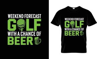 Golf-T-Shirt-Design, Golf-T-Shirt-Slogan und Bekleidungsdesign, Golftypografie, Golfvektor, Golfillustration vektor