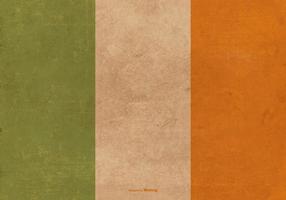 Grunge flagga av Irland vektor