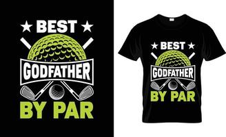 Golf-T-Shirt-Design, Golf-T-Shirt-Slogan und Bekleidungsdesign, Golftypografie, Golfvektor, Golfillustration vektor