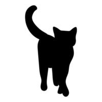 svart silhuett katt, bra design för några syften vektor