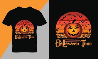 glückliches Halloween-Zitat-Typografie-T-Shirt-Design vektor