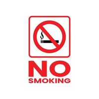 Vektor-Nichtraucher-Symbol. geeignet für den Einsatz an öffentlichen Orten, an denen das Rauchen nicht gestattet ist. Rauchverbot. Bleiben Sie gesund ohne Zigarettenrauch. vektor