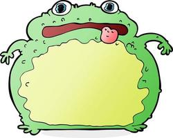 lustiger frosch der karikatur vektor