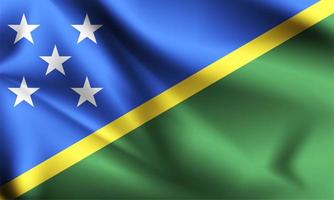 Solomon Islands 3d flagga vektor