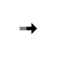 Richtung Symbol Pfeil Illustration Vektor-Bild-Design vektor
