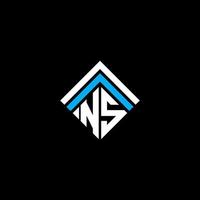 ns Brief Logo kreatives Design mit Vektorgrafik, ns einfaches und modernes Logo. vektor