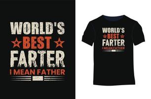 Vaterliebe zitiert Vektortypografie-T - Shirt. vektor