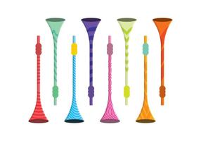 Kostenlose Vuvuzela Vector Set
