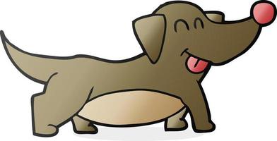 tecknad serie Lycklig liten hund vektor