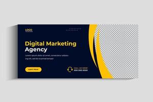 Cover-Banner für digitales Marketing für soziale Medien vektor