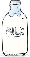 Cartoon-Milchflasche vektor