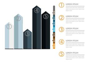 Infografik mit Kurve Diagramm Design Illustration vektor