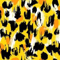 Leopardenhautgrafik imitiert Gelbdruck. vektor