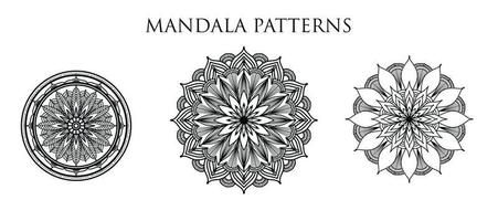 lyx dekorativ mandala design bakgrund, mandala design, mandala mönster färg bok konst tapet design, bricka mönster, hälsning kort, uppsättning mandala design, svart, mandala design vektor