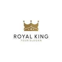 krona logotyp kunglig kung drottning abstrakt logotyp design vektor mall. geometrisk symbol logotyp begrepp ikon.