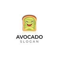 Avocado-Maskottchen-Logo vektor